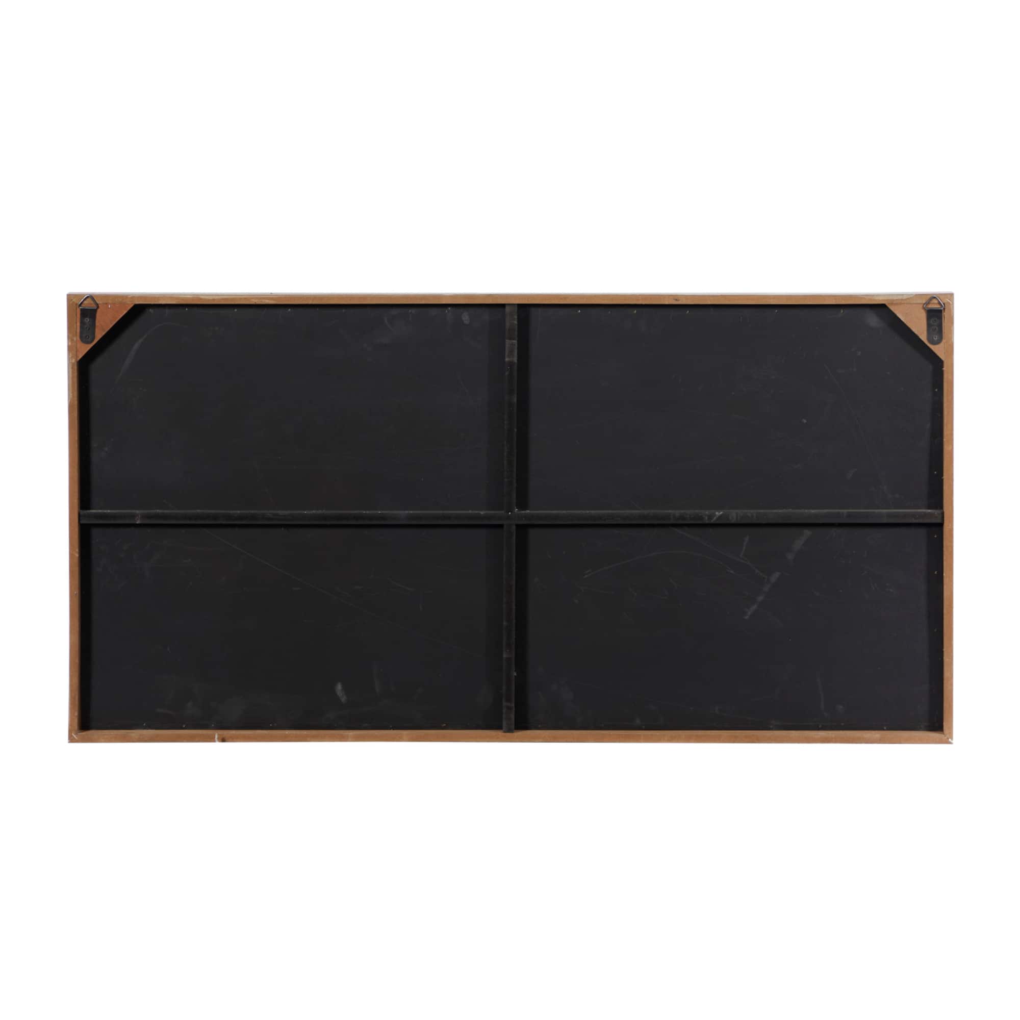 Grey Farmhouse Abstract Wood Wall Decor, 23" x 46"